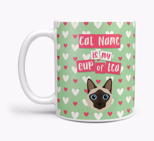 {dogsName} Is My Cup of Tea: Personalized {breedCommonName} Mug